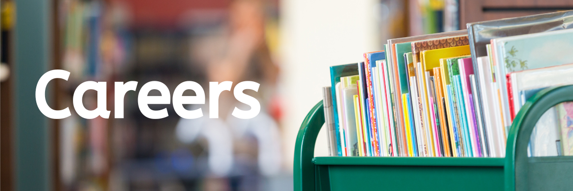 Careers header with book cart