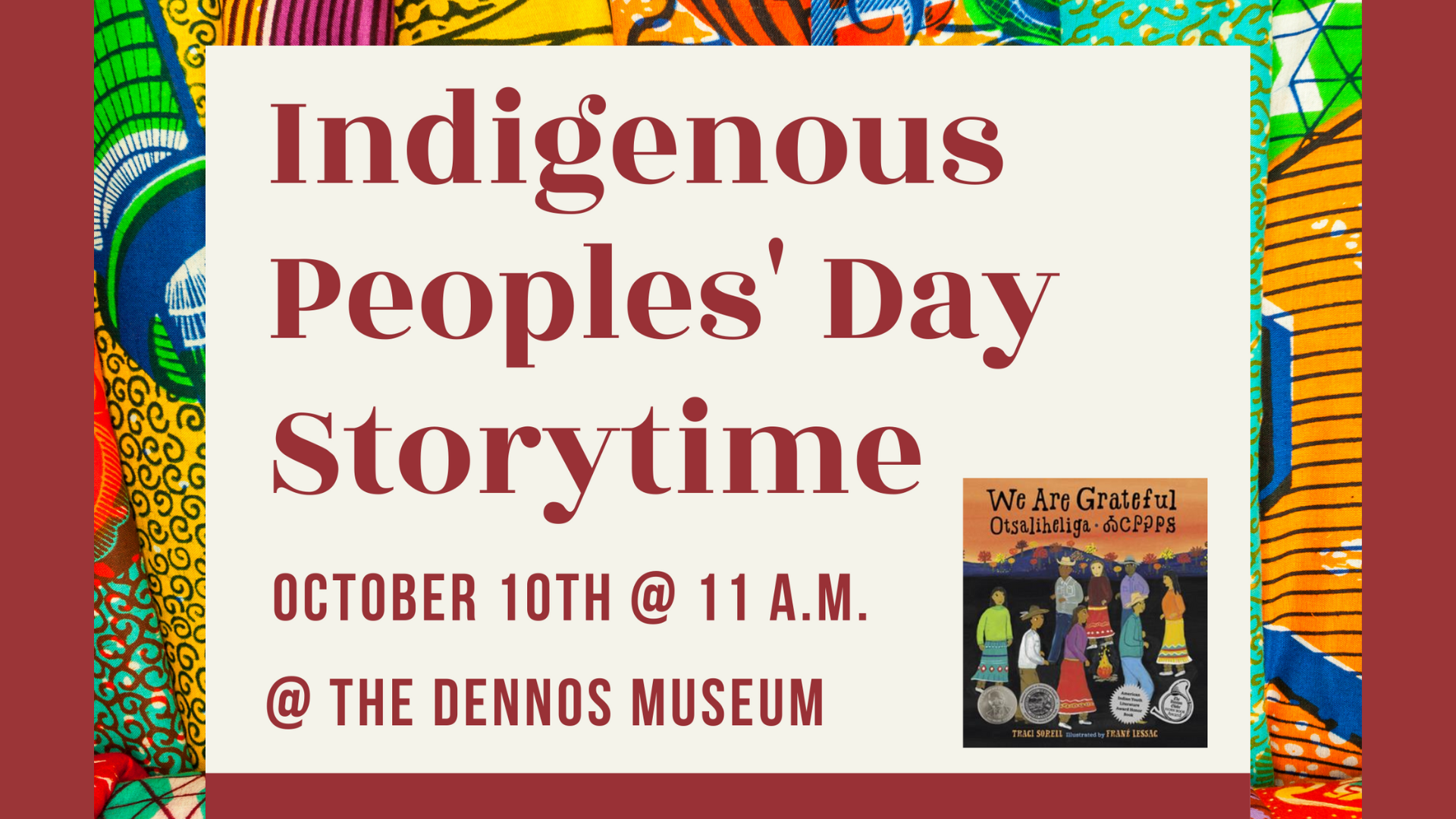 Indigenous Peoples Day Storytime