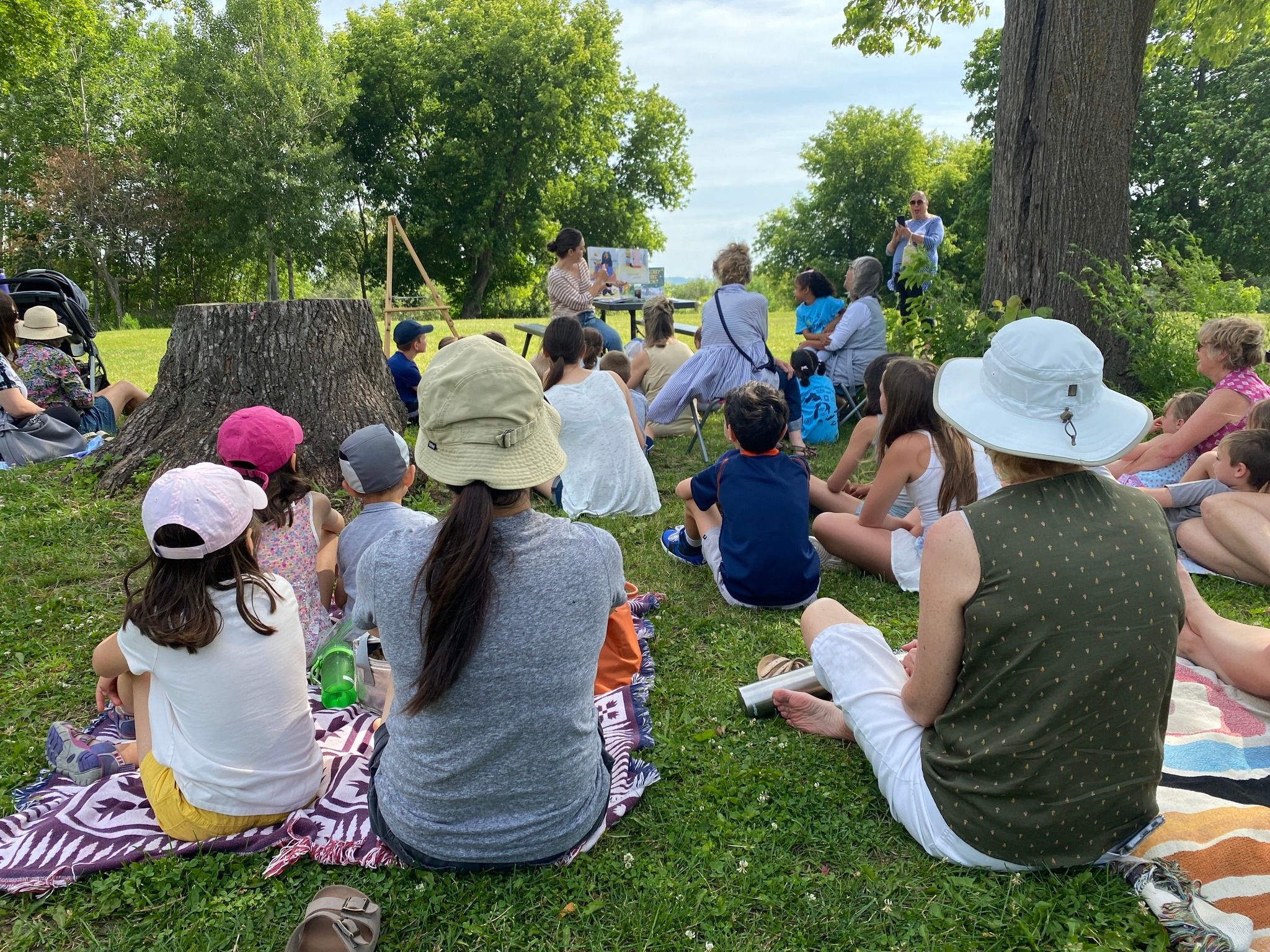 group of people outside