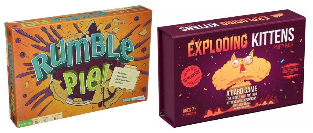 boxes of two board games