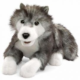 grey wolf puppet
