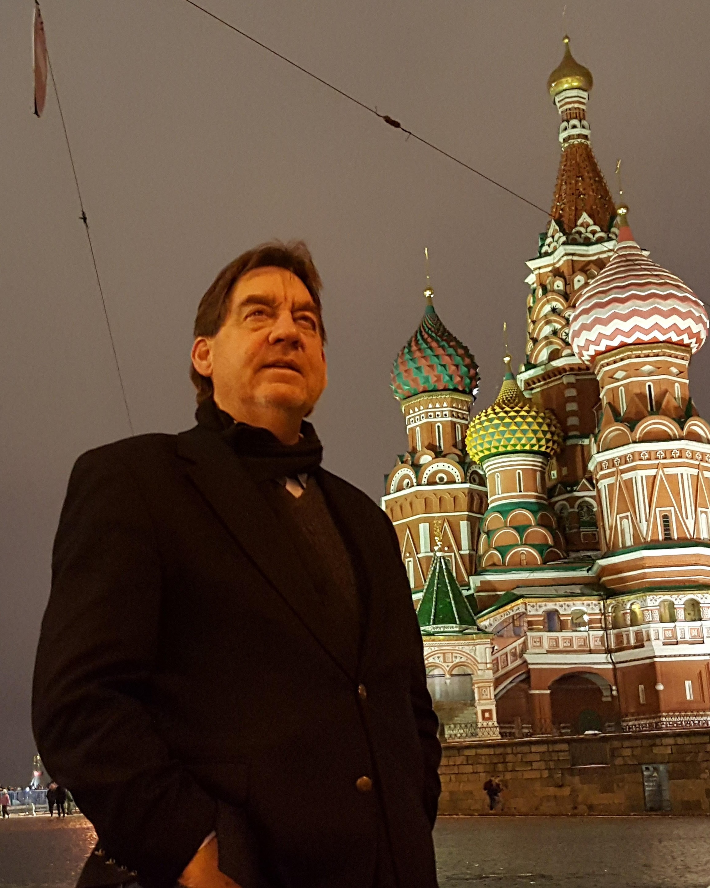 Photo of author Keith Gave in the Red Square.