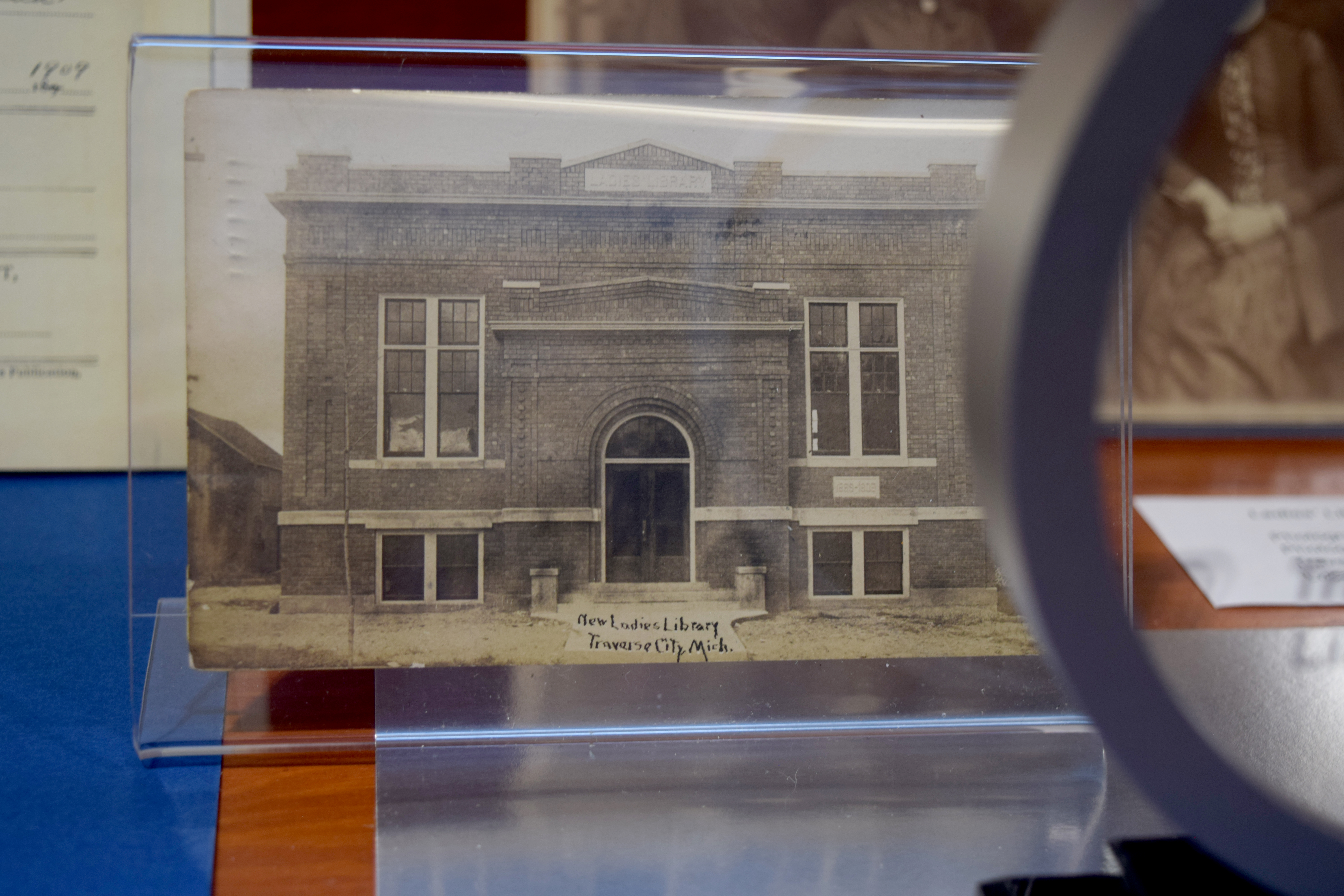 Classic brick building facing the street