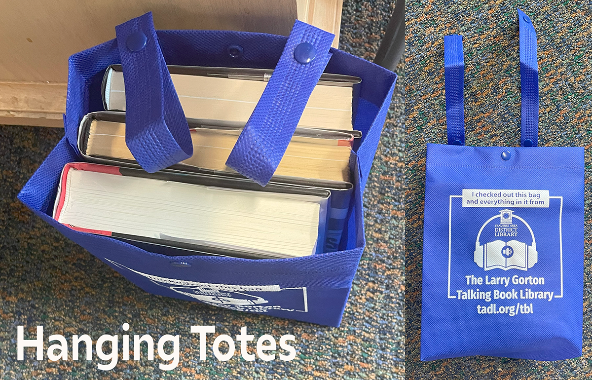 Image of hanging tote bag