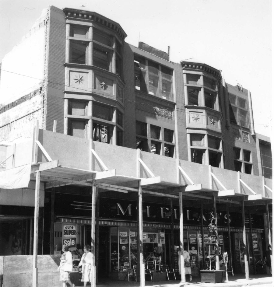 Photo of Steinberg's after the fire