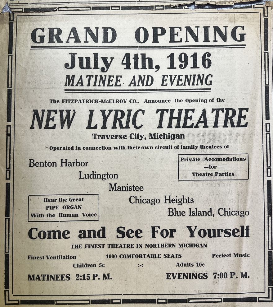 grand opening for Lyric Theater