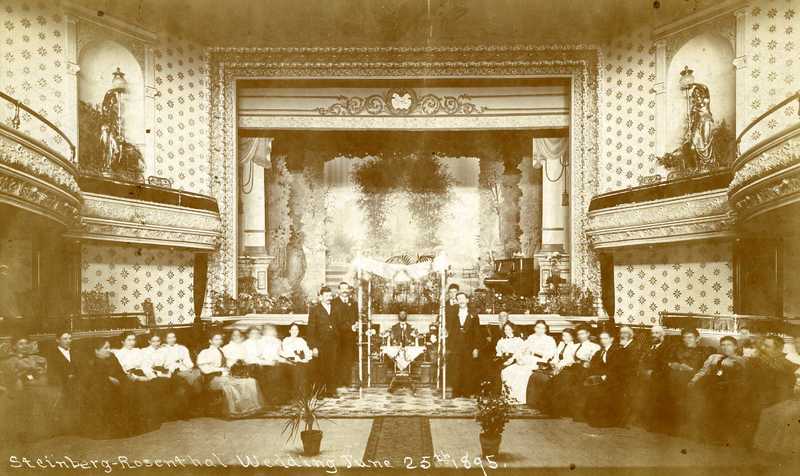 Jewish wedding inside Steinberg's Opera house