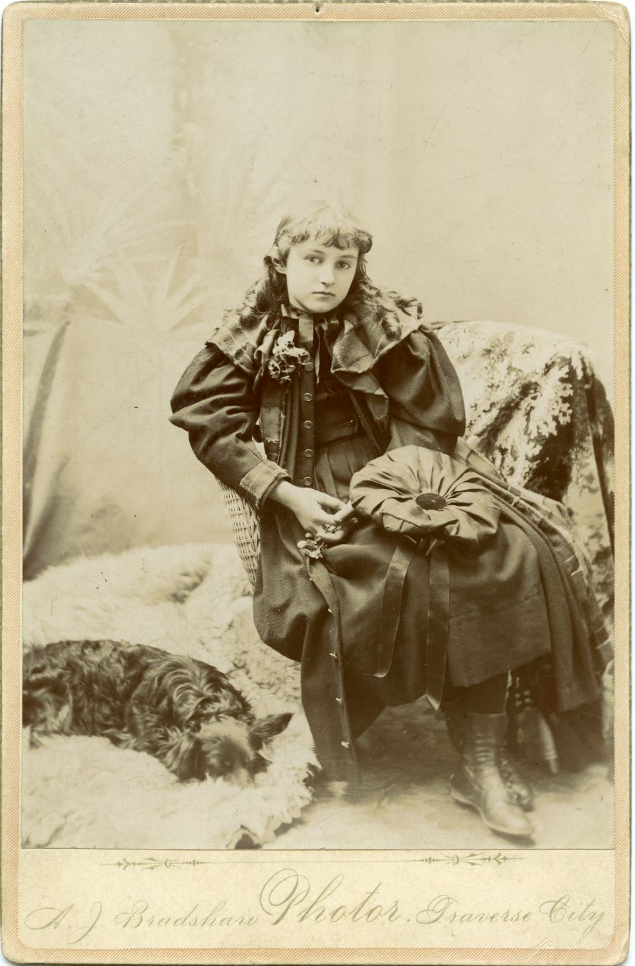 person and dog portrait