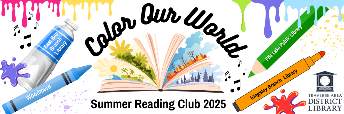 Color our World Summer Reading image with coloring tools for the libraries