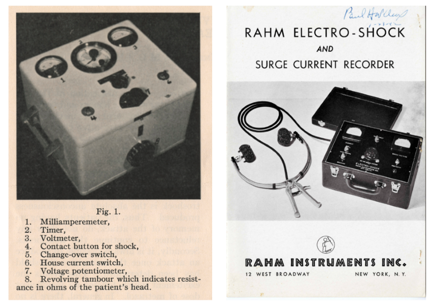 Images of electroshock machines