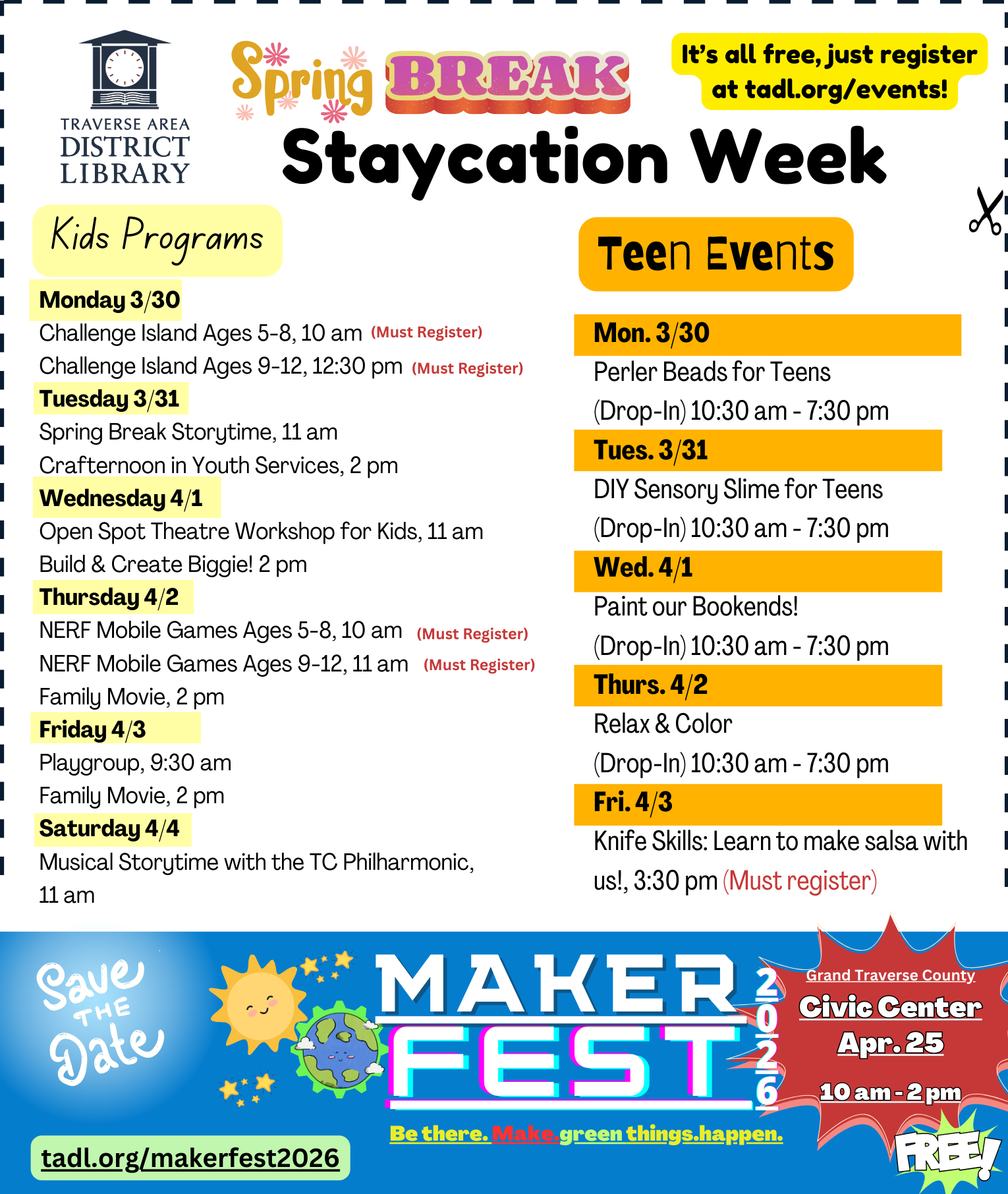 List of events, repeated on events calendar