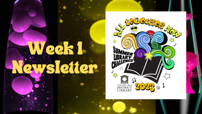 Summer 2023 Week 1 Newsletter with lava lamps