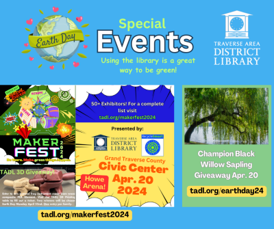 MakerFest and tree giveaway graphic - all text repeated on page