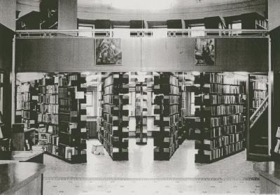 stacks in Carnegie Library