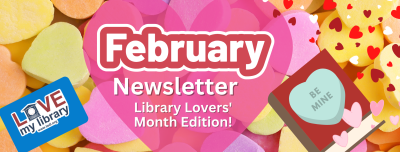 candy hearts and a library card