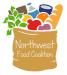 Logo of the Northwest Food Coalition, a bag of groceries.