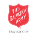 salvation army traverse city logo on a red shield