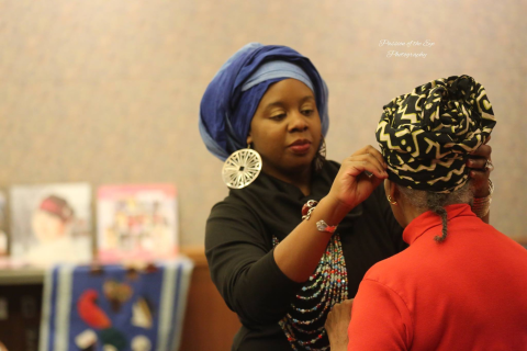 Zarinah El-Amin, master wrapper