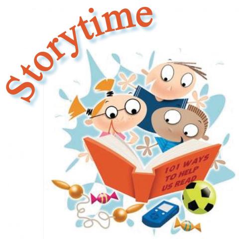 storytime on the lawn