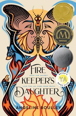 Cover of book with a butterfly made of two human faces and flames underneath