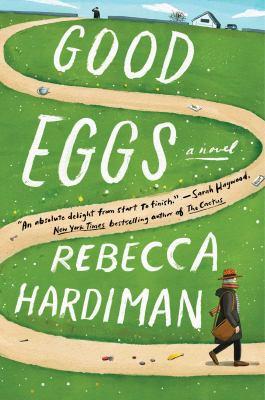 Book cover with an illustration of a woman walking down a dirt road 