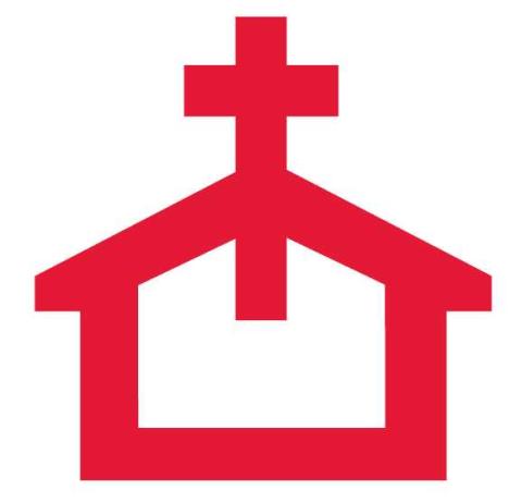 the safe harbor logo is a red church