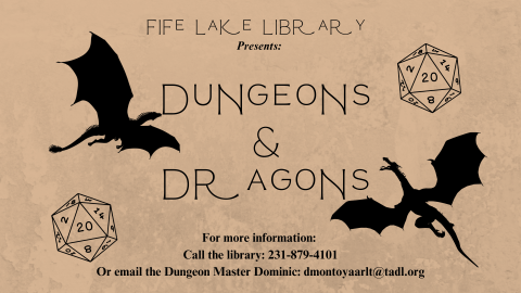 Two dragons flying with two d and d dice 