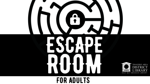 Maze with lock in center. Escape Room For Adults