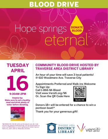 Versiti Blood Drive Flyer