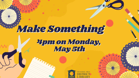 Make something great surrounded by scissors and craft supplies
