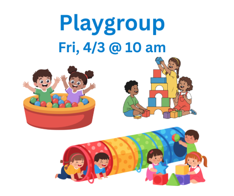 Playgroup - ball pit, stacking blocks, tunnels