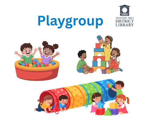 Playgroup - ball pit, stacking blocks, tunnels