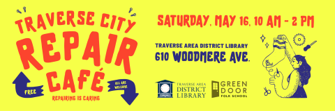 Repair Cafe logo, all other info repeated on page