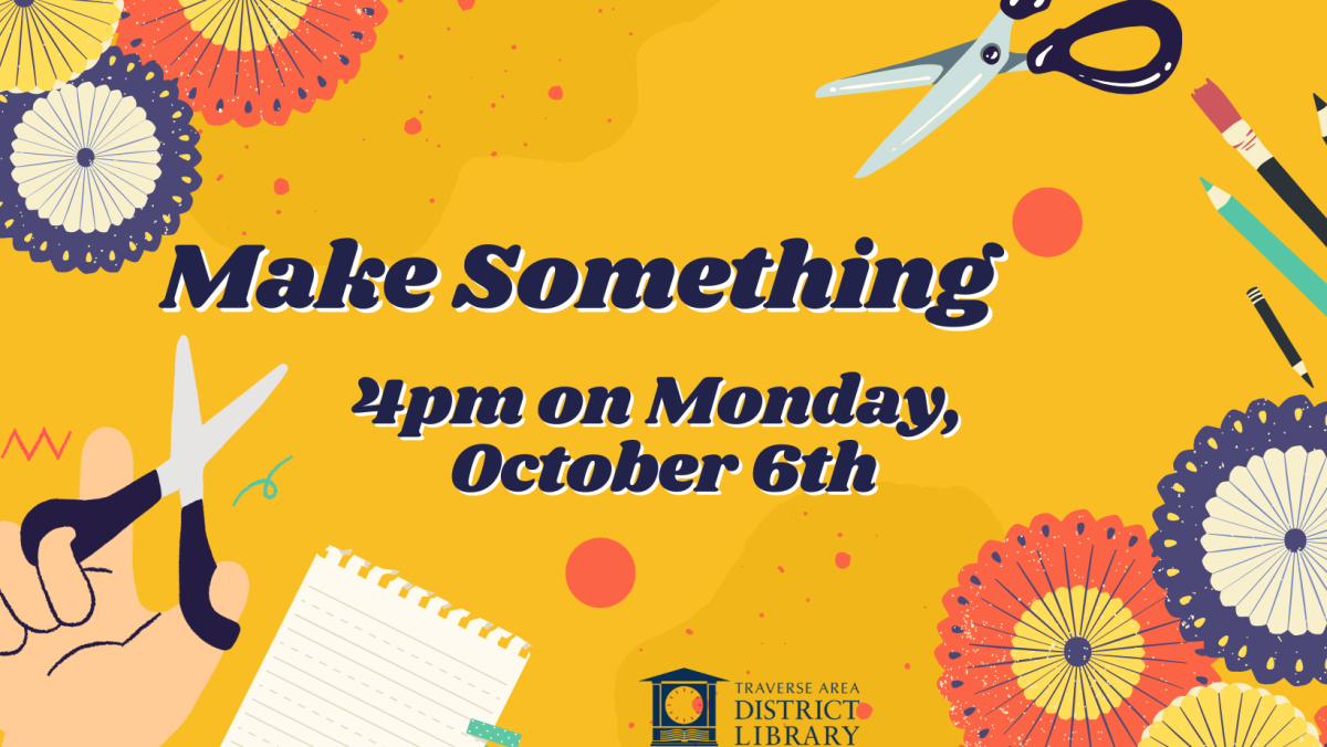 Make something great surrounded by scissors and craft supplies