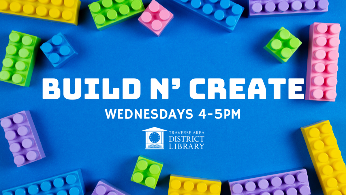 Build N' Create Wednesdays 4-5pm with lego bricks 