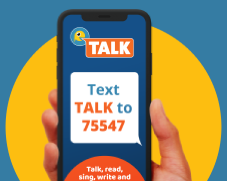 hand holding a phone Make any time learning time.