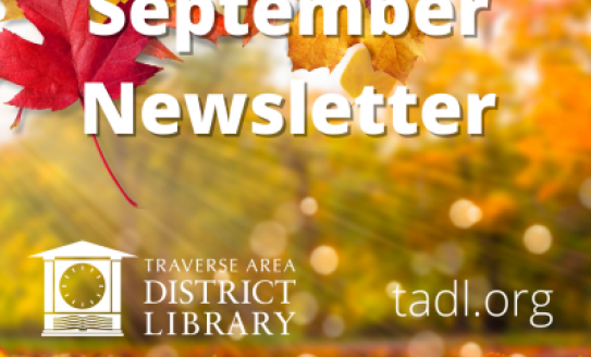 September newsletter with red and orange leaves