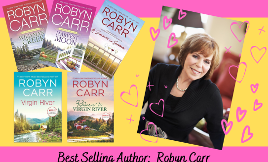 Book covers and author photo of Robyn Carr