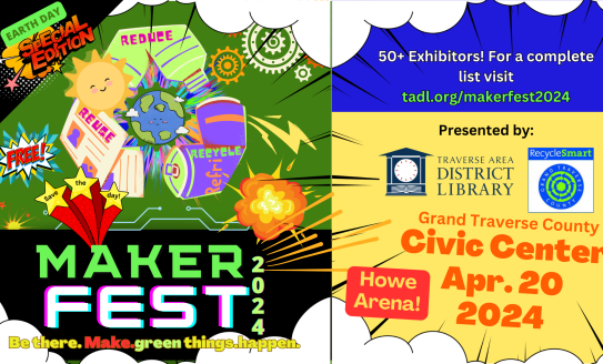 Makerfest logo Special Earth Day edition - all other elements repeated on page