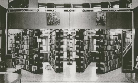 stacks in Carnegie Library