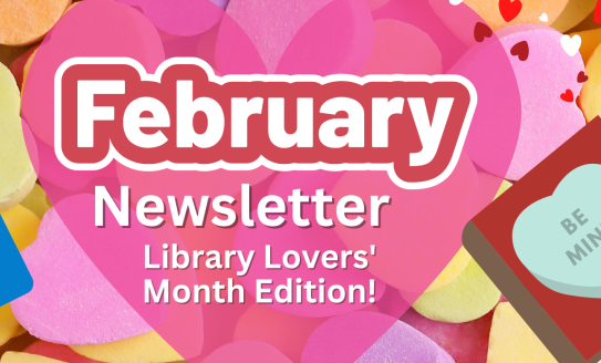 candy hearts and a library card