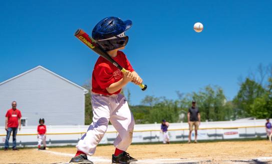 Little kid batting