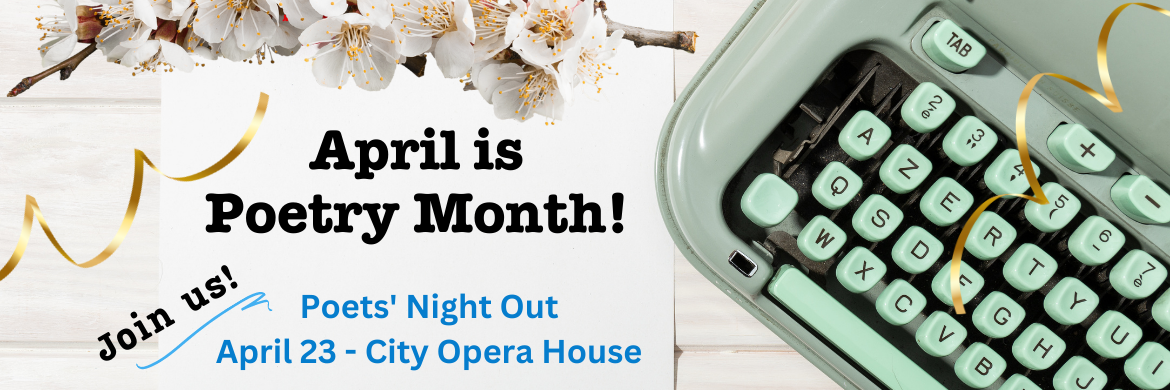 April is Poetry Month! Join us April 23 for Poets' Night Out